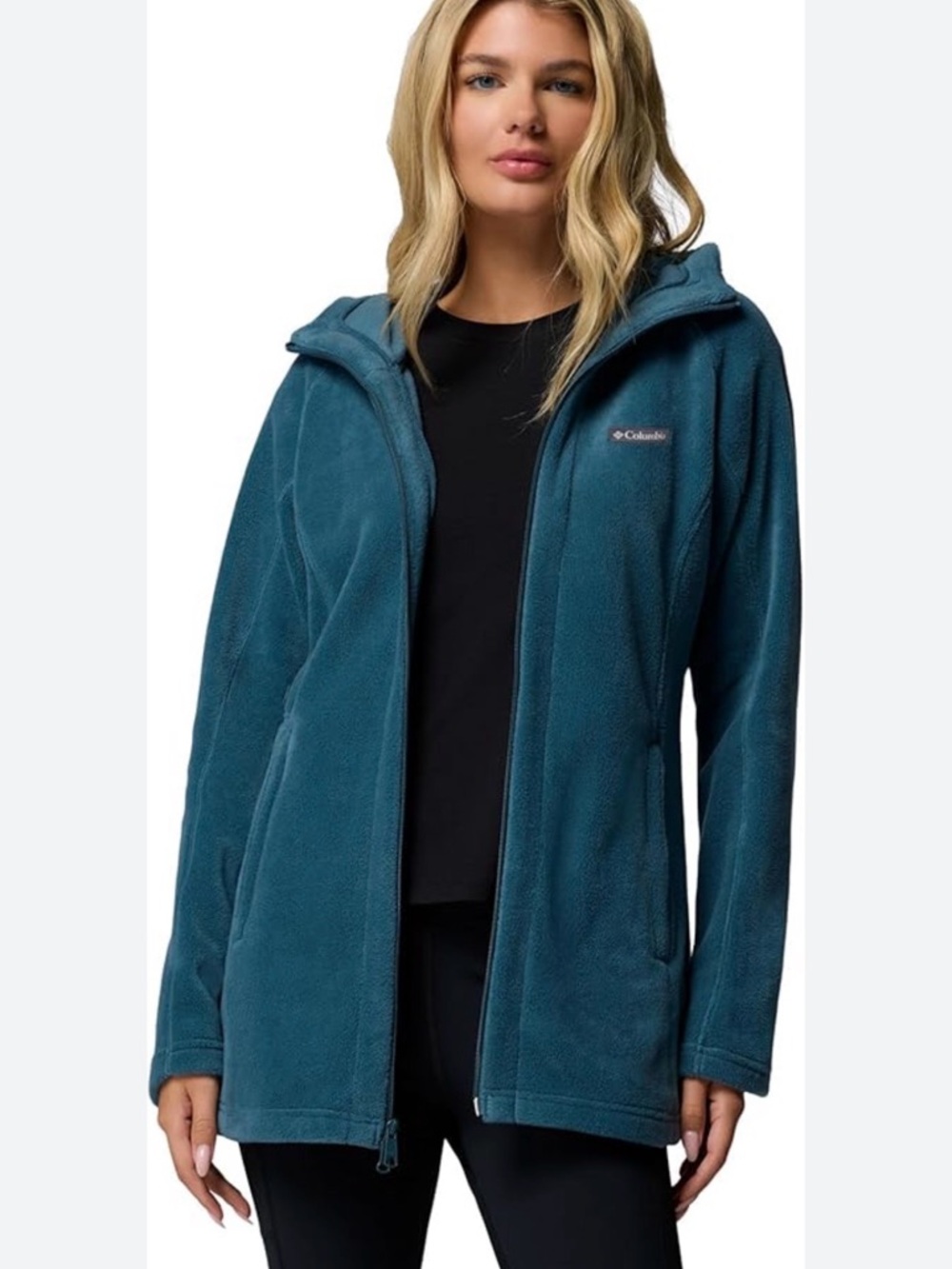 NWT Columbia Women's Benton Springs™ II Long Hoodie in “Everblue” or Teal